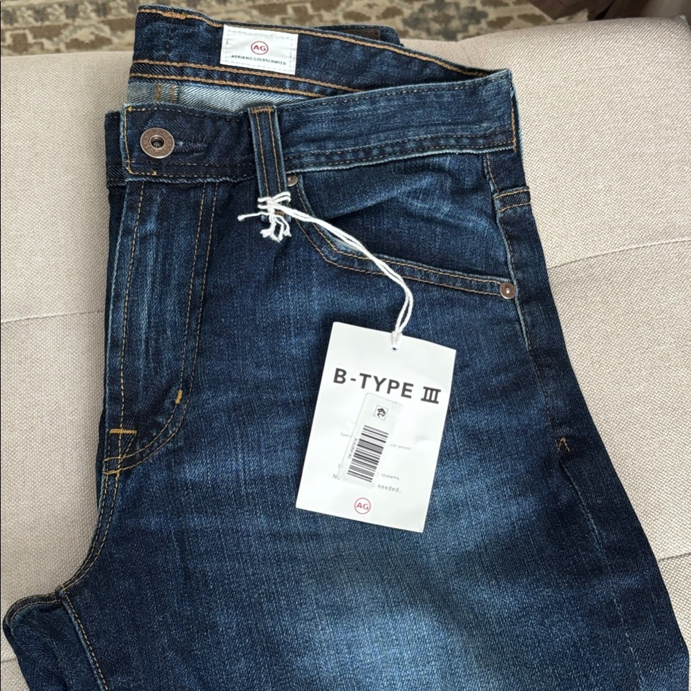 AG Adriano Goldschmied Indigo Relaxed Jeans